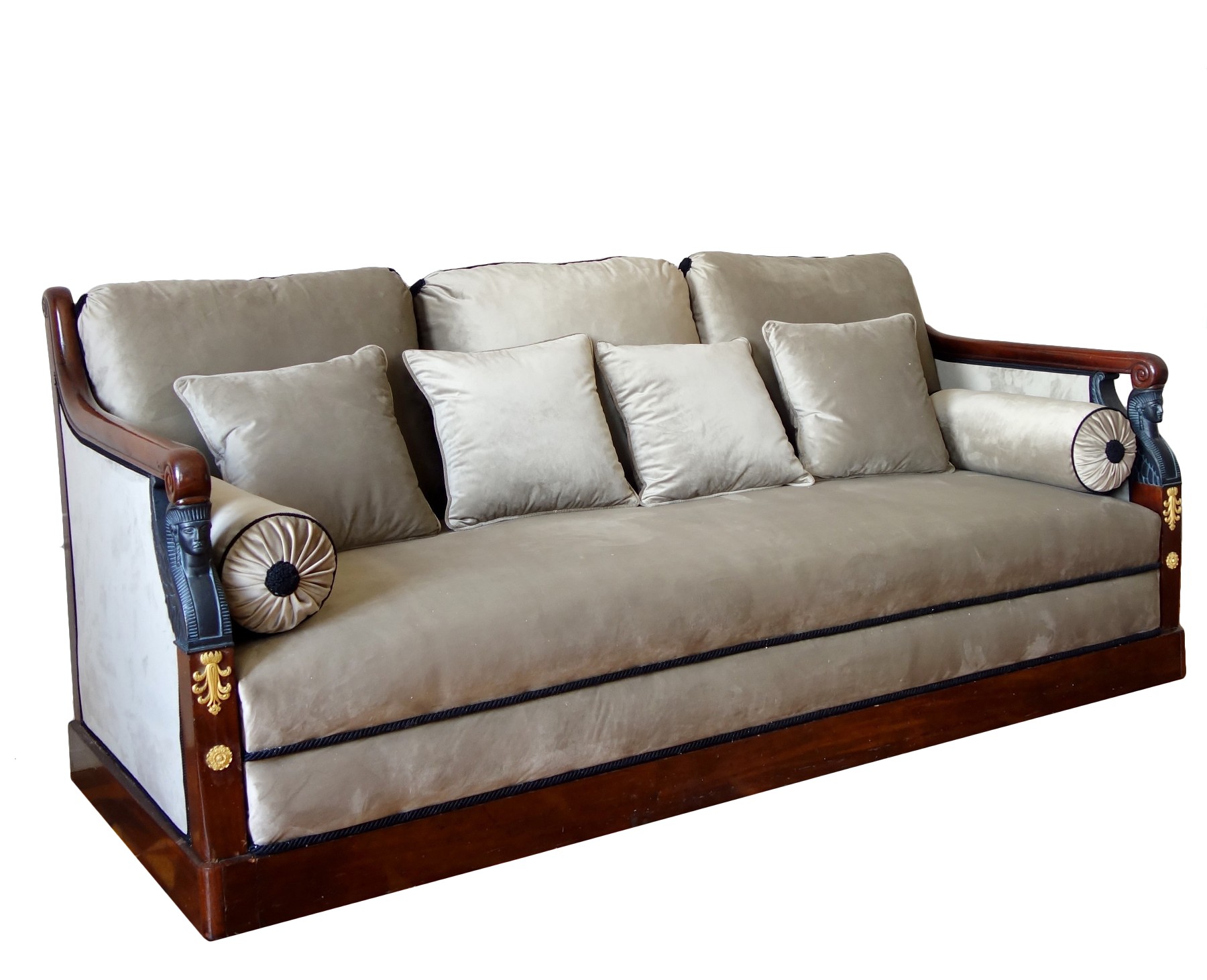 Canapé sofa à la turque d'époque Empire - XIXe siècle - N.87954