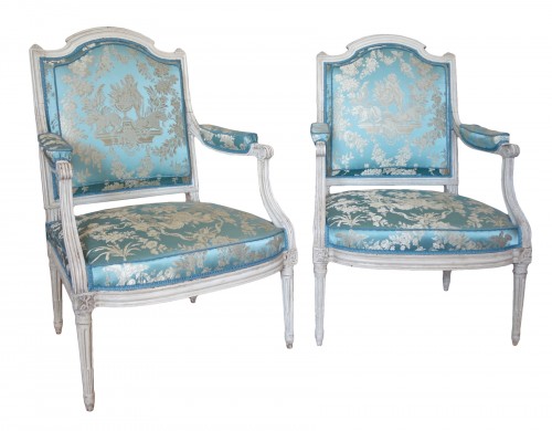 Pair of armchairs stamped Jean Baptiste Boulard