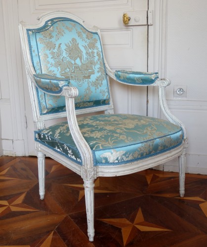 Paire de fauteuils à la reine - estampille Jean Baptiste Boulard - Sièges Style Louis XVI