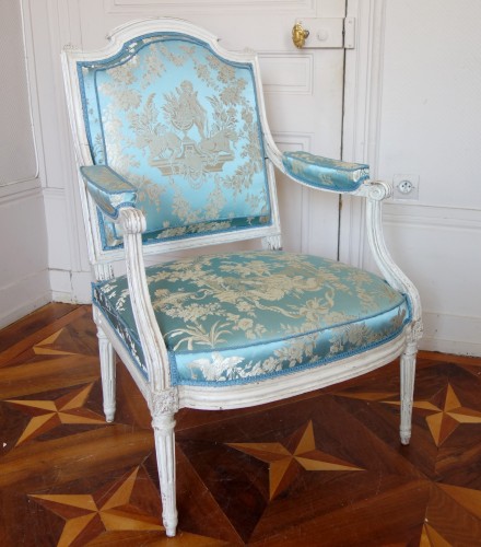 Sièges Fauteuil & Bergère - Paire de fauteuils à la reine - estampille Jean Baptiste Boulard