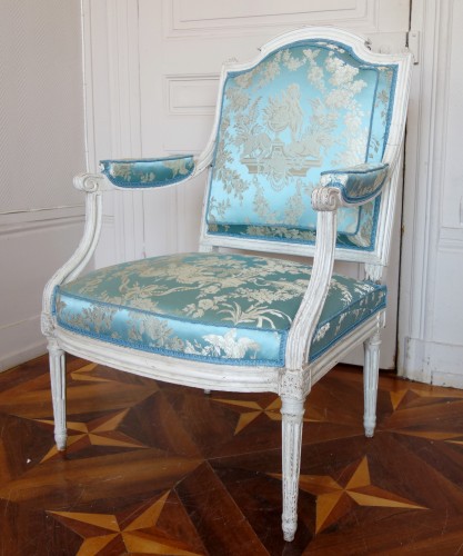 Paire de fauteuils à la reine - estampille Jean Baptiste Boulard - Louis XVI