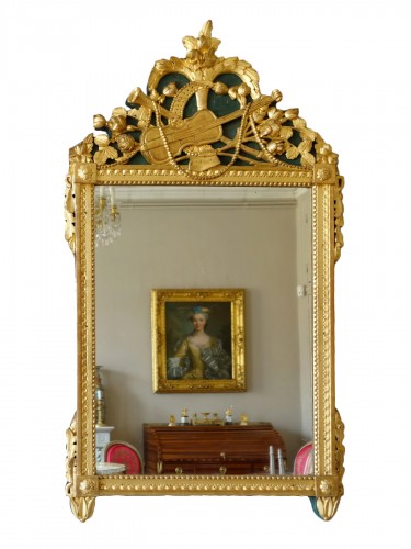 Louis XVI provencal giltwood Mirror