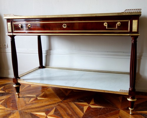 Louis XVI - Console desserte Louis XVI estampille de Nicolas Grevenich