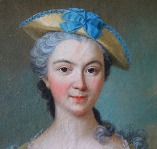 Portrait de dame - Ecole française du 18e siècle, entourage de Nattier - Louis XV