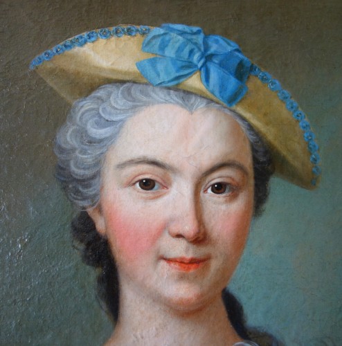 Louis XV - Portrait de dame - Ecole française du 18e siècle, entourage de Nattier