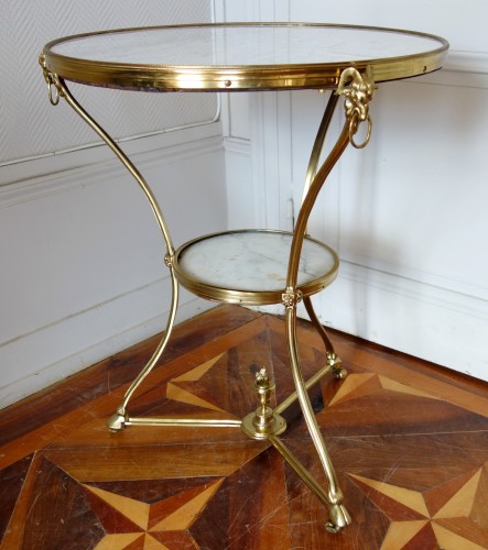 Guéridon en marbre et bronze d'époque Directoire - Mobilier Style Directoire