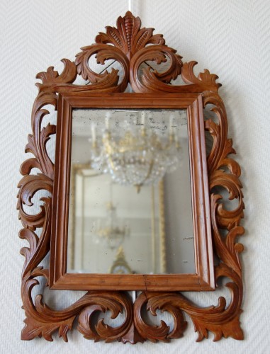 Paire de miroirs en bois de Bagard - fin 17e siècle - GSLR Antiques
