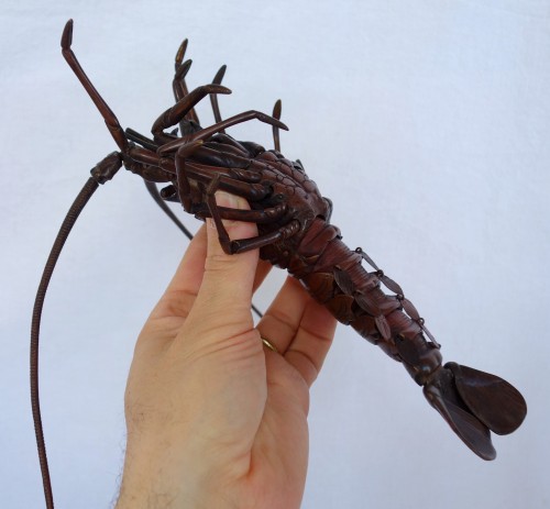 Jizai, articulated bronze lobster, Japan, Meiji period - 