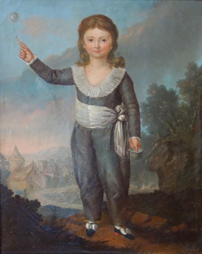 Paintings & Drawings  - Portrait of Louis Joseph of France first Dauphin, oil on canvas