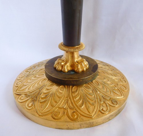 Empire - Claude Galle - Ppair of Empire ormolu candlesticks