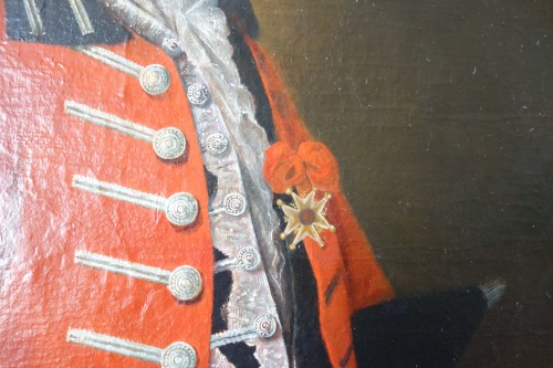 Portrait du marquis de La Tour du Pin en uniforme de dragon, circa 1750 - Louis XV