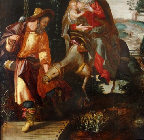 The Flight to Egypt - Dutch school of the 16th century - 