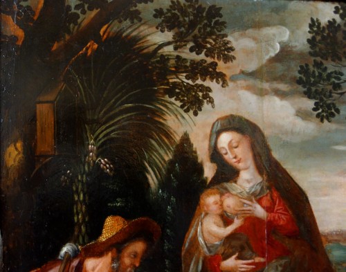 The Flight to Egypt - Dutch school of the 16th century - Renaissance