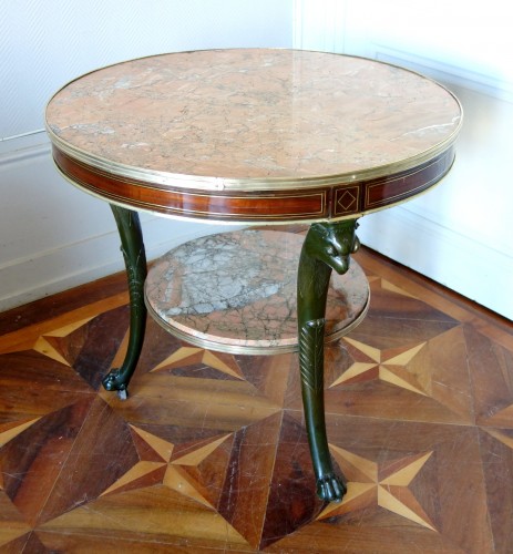 Guéridon d'époque Directoire Consulat en acajou - Mobilier Style Directoire