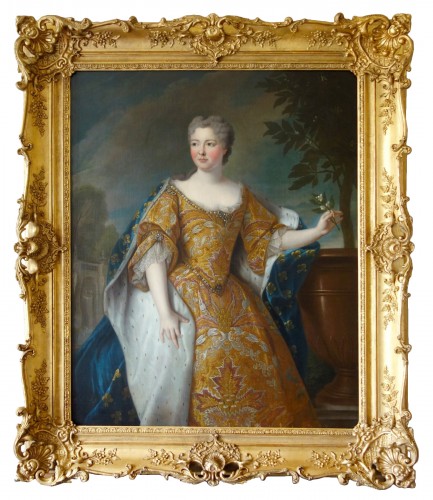 Portrait Of Queen Marie Leczinska by Pierre Gobert or Atelier