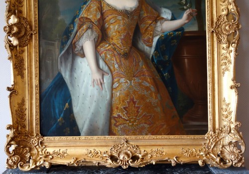 Louis XV - Portrait de la reine Marie Leczinska par Pierre Gobert ou son atelier