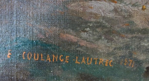 Tableaux et dessins Tableaux XIXe siècle - Emmanuel de Coulange Lautrec (1824 - 1898) - Bord de mer méditerranéen