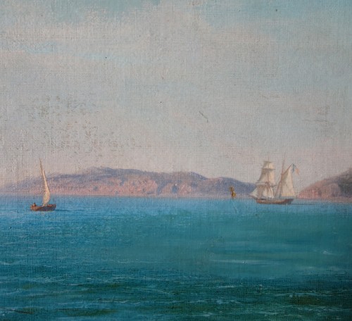 Antiquités - Emmanuel de Coulange Lautrec (1824 - 1898) - Bord de mer méditerranéen