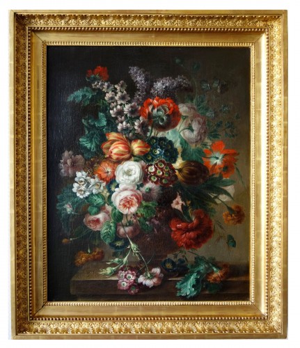 Bouquet de fleurs - Ecole Lyonnaise du début 19e siècle
