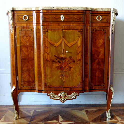 Furniture  - Transition marquetry Buffet attributed to Charles Topino