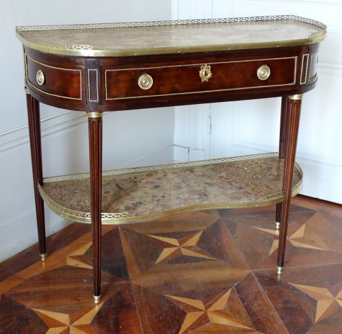 Louis XVI - French mahogany console - stamp of Fidelys Schey - Furniture Style Louis XVI