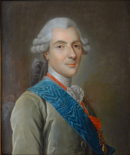 Tableaux et dessins Tableaux XVIIIe siècle - Le Dauphin et la Dauphine de France - Paire de portraits circa 1770