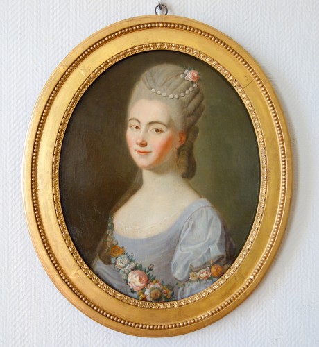 Portrait de la comtesse du Barry - Ecole française du 18e siècle - Tableaux et dessins Style Transition
