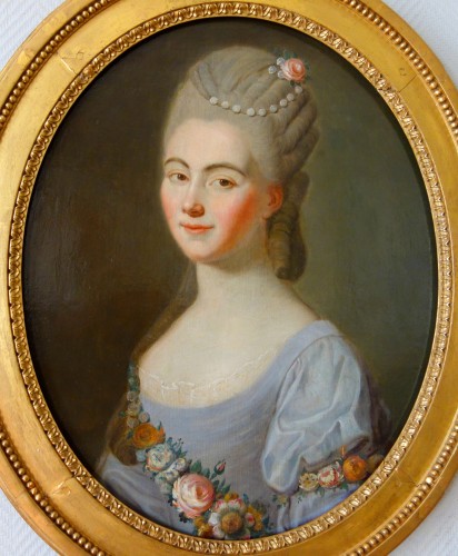 Tableaux et dessins Tableaux XVIIIe siècle - Portrait de la comtesse du Barry - Ecole française du 18e siècle