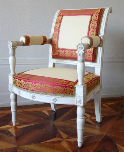 Paire de fauteuils Empire estampillés de Jacob Desmalter - Sièges Style Empire