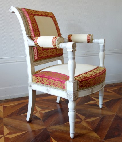 Pair of Empire armchairs stamped by Jacob Desmalter - 
