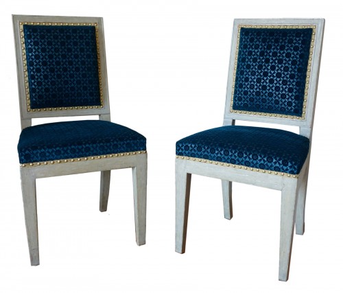 Jacob Frères, Tuileries Palace: Pair Of Consulate Period Chairs