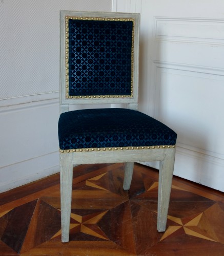 19th century - Jacob Frères, Tuileries Palace: Pair Of Consulate Period Chairs
