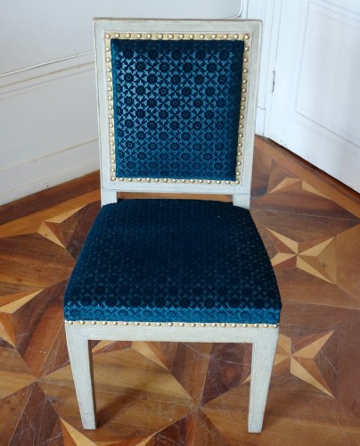 Empire - Jacob Frères, Tuileries Palace: Pair Of Consulate Period Chairs