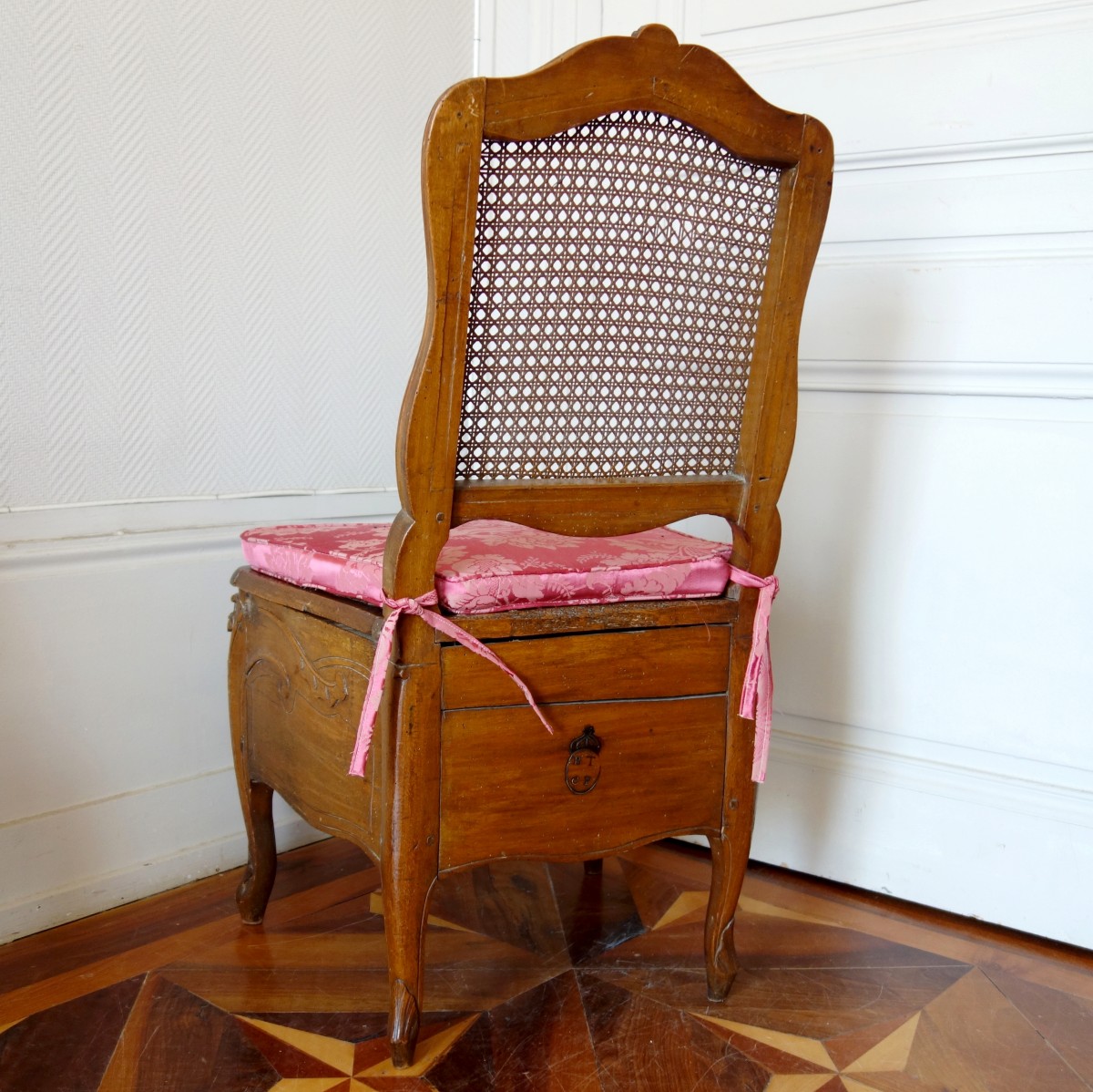 Proantic: Chaise d'Aisance Chaise Percée d'époque Louis XVI Estampil