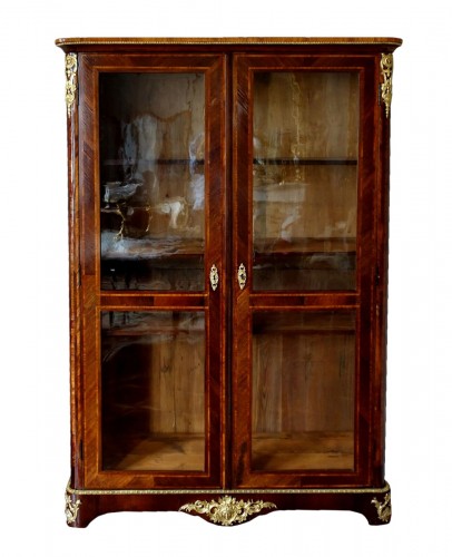 Vitrine Bibliothèque d'époque Louis XV - estampille François Garnier