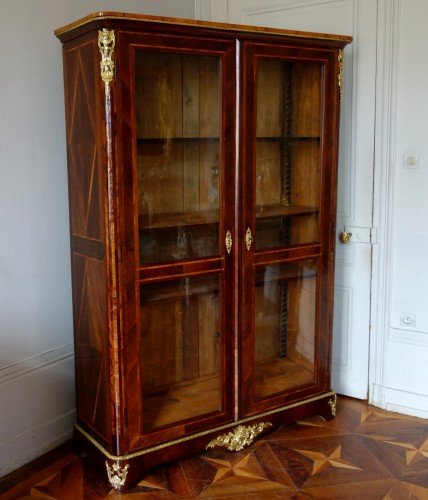 Louis XV bookcase - stamped François Garnier - Furniture Style Louis XV