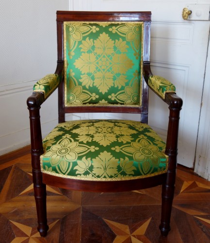 Fauteuil Empire provenant des Tuileries - Estampille de Fremancourt - Sièges Style Empire