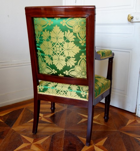 19th century - Empire armchair from the Tuileries - Stamp of Fremancourt