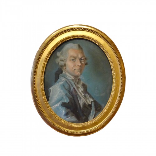 Soldini Luigi Domenico (1715 - 1772) - Pastel, portait d'homme daté 1765