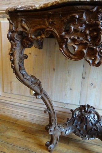 Furniture  - Regence period carved oak console table