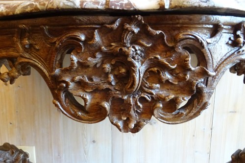 Antiquités - Regence period carved oak console table