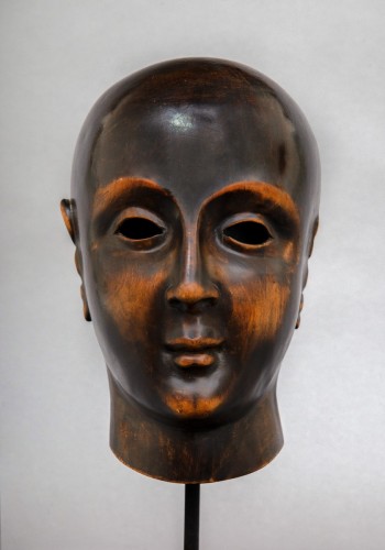 Masque en bois circa 1800 - Objets de Curiosité Style Empire
