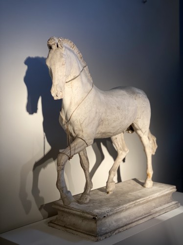 Plâtre académique du Cheval de Canova - Sculpture Style Restauration - Charles X