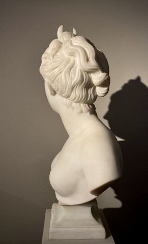 Sculpture  - Marble Diana the Huntress after Jean-Antoine Houdon (1741-1828)