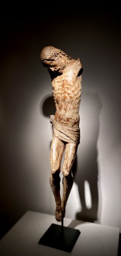 <= 16th century - Italian renascence wooden Cristo morto