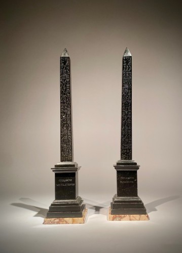 19th century - Pair of Grand Tour Obelisks