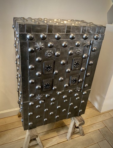 19th century - Italian Iron Cassa Forte - Strongbox 