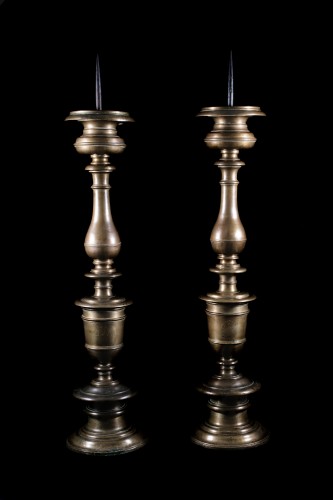 Great Pair of Italian Candlesticks - Religious Antiques Style Renaissance