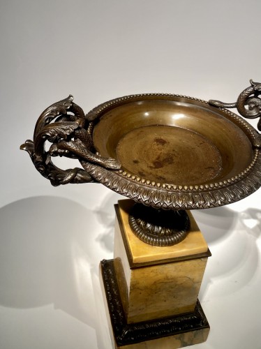 Objet de décoration Cassolettes, coupe et vase - Grande paire de coupes en bronze du Grand Tour du début du XIXe siècle
