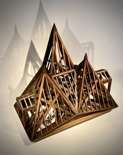 Rooftop construction model of a Temple - Curiosities Style Napoléon III